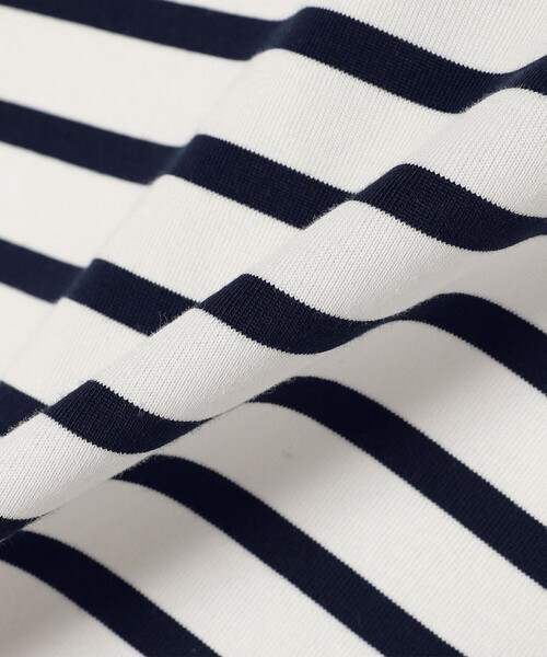 SHIPS Colors（シップス カラーズ）の「SHIPS Colors:〈洗濯機可能〉布帛コンビ トップス（Tシャツ/カットソー・レディース・オフホワイト/ネイビー・ONE SIZE）」の7枚目の写真