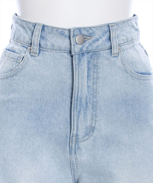 clear（クリア）の「ダメージワイドデニムパンツ≪2024SS≫（デニムパンツ・レディース・ブラック/ライトブルー・M/S）」の7枚目の写真