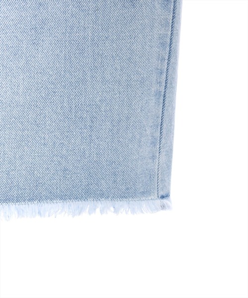 clear（クリア）の「ダメージワイドデニムパンツ≪2024SS≫（デニムパンツ・レディース・ブラック/ライトブルー・M/S）」の8枚目の写真