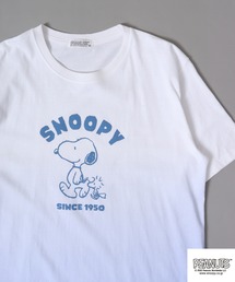 PEANUTS スヌーピー グラデーション 半袖 Tシャツ