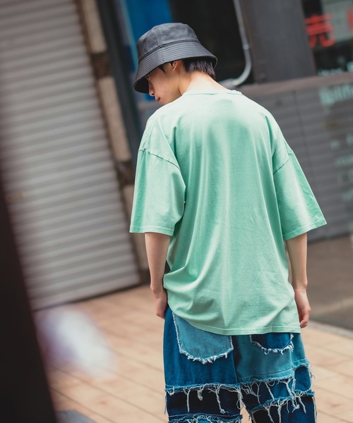 improves(インプローブス)の「【UAU】Mind Laught フラワープリント ピグメント加工 半袖Tシャツ(Tシャツ/カットソー・メンズ・ホワイト/ピンク/オレンジ/ミント/ネイビー/ブルー/カーキ/ブラック・MEDIUM/LARGE/X-LARGE)」の19枚目の写真