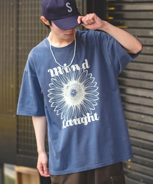 improves(インプローブス)の「【UAU】Mind Laught フラワープリント ピグメント加工 半袖Tシャツ(Tシャツ/カットソー・メンズ・ホワイト/ピンク/オレンジ/ミント/ネイビー/ブルー/カーキ/ブラック・MEDIUM/LARGE/X-LARGE)」の21枚目の写真