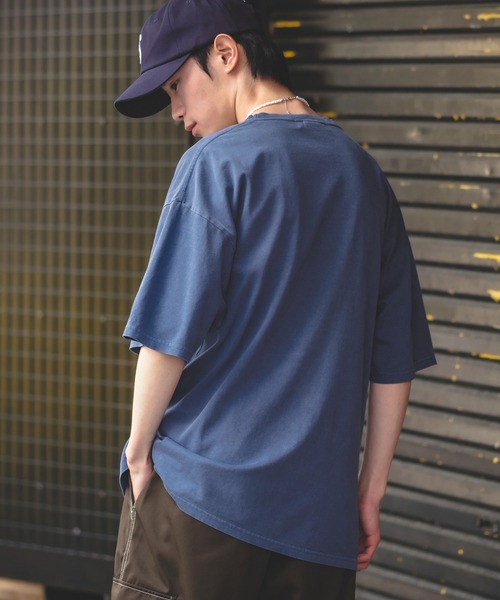 improves(インプローブス)の「【UAU】Mind Laught フラワープリント ピグメント加工 半袖Tシャツ(Tシャツ/カットソー・メンズ・ホワイト/ピンク/オレンジ/ミント/ネイビー/ブルー/カーキ/ブラック・MEDIUM/LARGE/X-LARGE)」の22枚目の写真