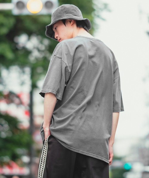 improves(インプローブス)の「【UAU】Mind Laught フラワープリント ピグメント加工 半袖Tシャツ(Tシャツ/カットソー・メンズ・ホワイト/ピンク/オレンジ/ミント/ネイビー/ブルー/カーキ/ブラック・MEDIUM/LARGE/X-LARGE)」の13枚目の写真