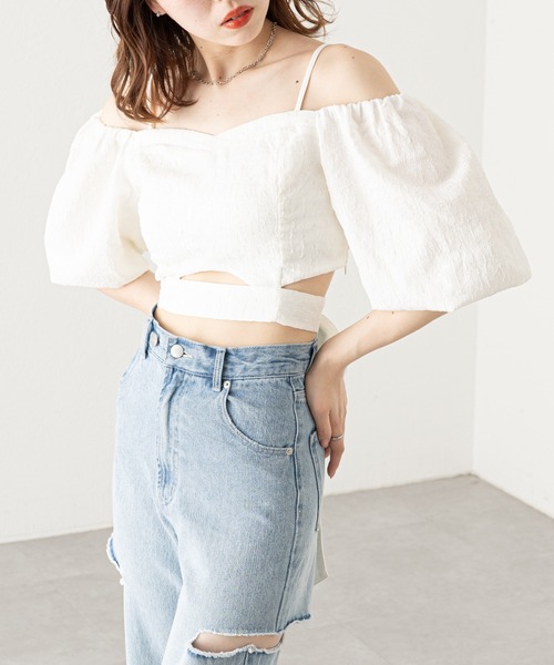 チェックビスチェブラウス アンドミー andme 2way チェック シャツ ブラウス キャミソール