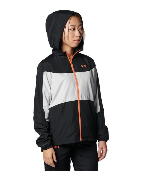 UNDER ARMOUR（アンダーアーマー）の「UAメッシュ ライナー ウーブン フルジップ ジャケット 〈ソリッド〉（トレーニング/レディース）（その他アウター・レディース・ブラック・S/L/XL/M）」の4枚目の写真