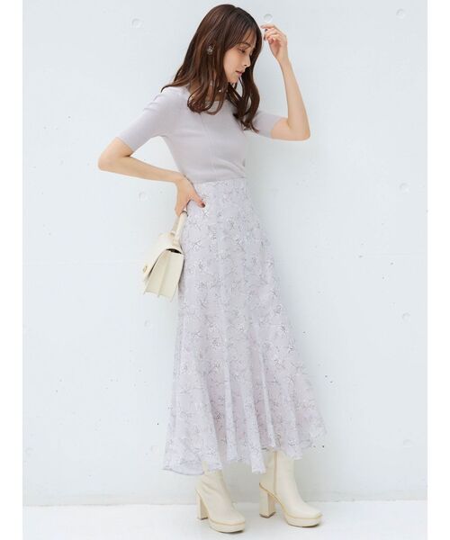 MERCURYDUO（マーキュリーデュオ）の「マルチウェイストラップコンパクトリブニット（ニット/セーター・レディース・ブラック/パープル/オフホワイト/ベージュ・FREE）」の10枚目の写真