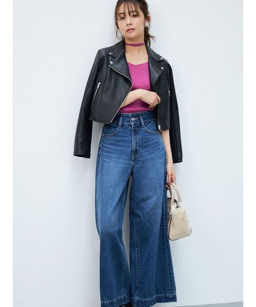 MERCURYDUO（マーキュリーデュオ）の「マルチウェイストラップコンパクトリブニット（ニット/セーター・レディース・ブラック/パープル/オフホワイト/ベージュ・FREE）」の18枚目の写真