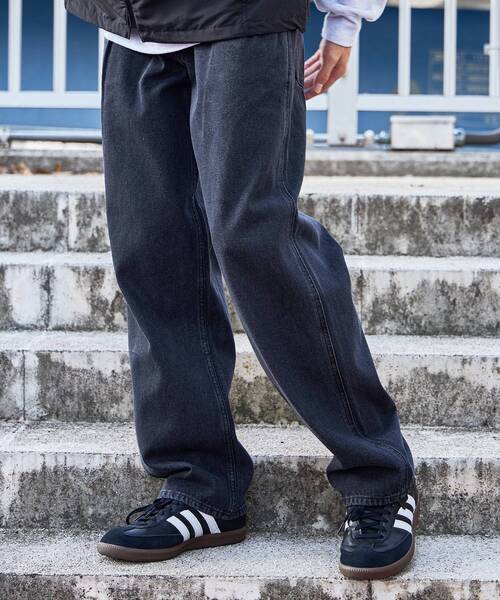 FFEIN(フェイン)の「【FFEIN(フェイン)】ヴィンテージライクタックデニムパンツ(デニムパンツ・メンズ・チャコール/ブラック/ブルー・LARGE/SMALL/MEDIUM)」の5枚目の写真