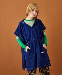 CUBE SUGAR | ミニ裏毛スウェットフーディビッグベスト(ベスト)