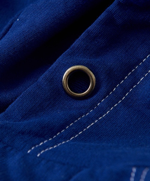 CUBE SUGAR（キューブシュガー）の「ミニ裏毛スウェットフーディビッグベスト（ベスト・レディース・オレンジ/ナチュラル/ヘザーチャコール/ブルー・M）」の19枚目の写真