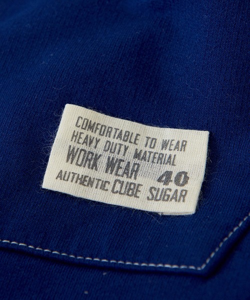 CUBE SUGAR（キューブシュガー）の「ミニ裏毛スウェットフーディビッグベスト（ベスト・レディース・オレンジ/ナチュラル/ヘザーチャコール/ブルー・M）」の7枚目の写真