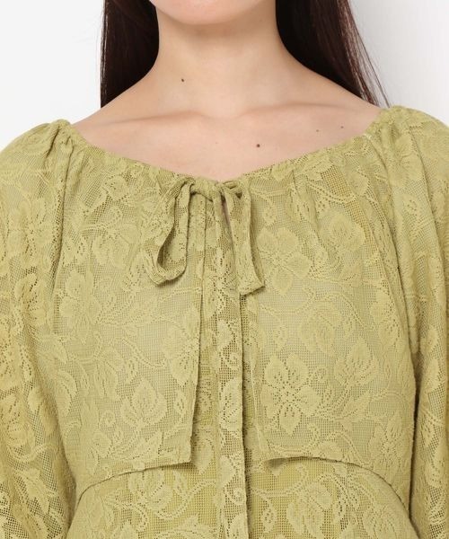 mysty woman（ミスティウーマン）の「レースボレロキャミワンピース2P 963003（ワンピース・レディース・アイボリー/マスタード/モカ・FREE）」の21枚目の写真