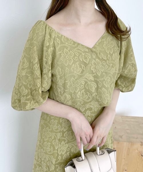 mysty woman（ミスティウーマン）の「レースボレロキャミワンピース2P 963003（ワンピース・レディース・アイボリー/マスタード/モカ・FREE）」の11枚目の写真