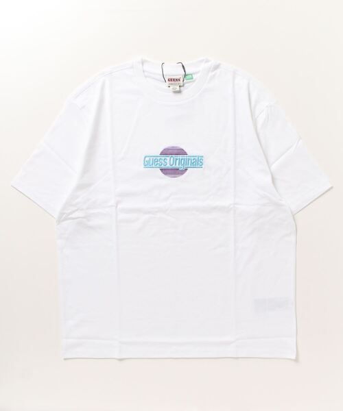 Guess（ゲス）の「GUESS Originals Vintage Logo Sunset Tee Tシャツ（Tシャツ/カットソー・メンズ・ブラック/ホワイト・MEDIUM/LARGE/X-LARGE）」の8枚目の写真