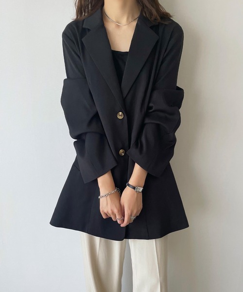 JUNOAH（ジュノア）の「ベルト付きオーバーサイズテーラード