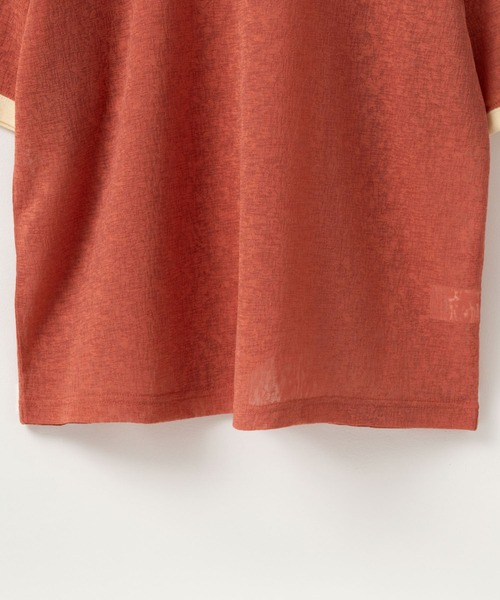 BEVERLY HILLS POLO CLUB(ビバリーヒルズポロクラブ)の「BEVERLY HILLS POLO CLUB ビバリーヒルズポロクラブ リンガー配色シアーTシャツ(Tシャツ/カットソー・レディース・グリーン/オレンジ/サックスブルー/チャコール・L/M)」の11枚目の写真