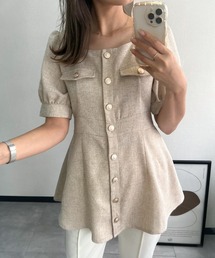 KOBE LETTUCE | ツイードスクエアネックチュニック(チュニック)