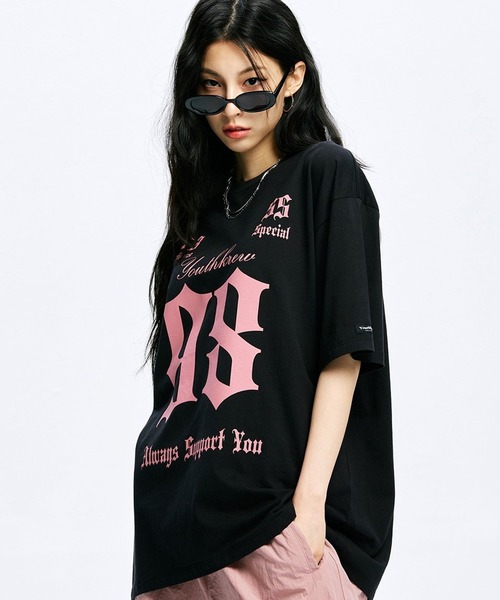 ALAND(エーランド)の「YOUTHKREW/SナンバーラウンドT 2970882(Tシャツ/カットソー・レディース・ブラック/ホワイト/チャコール・FREE)」の13枚目の写真