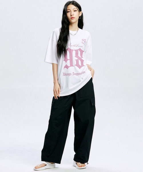 ALAND(エーランド)の「YOUTHKREW/SナンバーラウンドT 2970882(Tシャツ/カットソー・レディース・ブラック/ホワイト/チャコール・FREE)」の20枚目の写真
