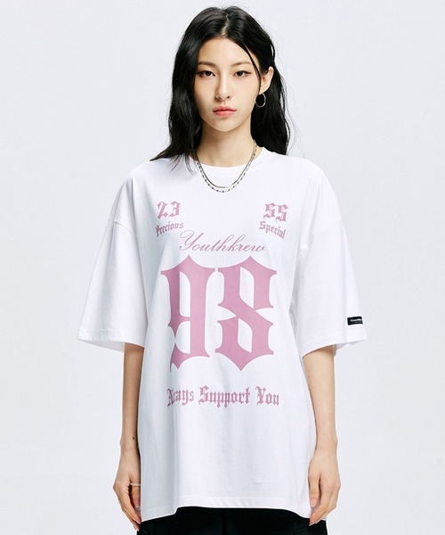ALAND(エーランド)の「YOUTHKREW/SナンバーラウンドT 2970882(Tシャツ/カットソー・レディース・ブラック/ホワイト/チャコール・FREE)」の14枚目の写真
