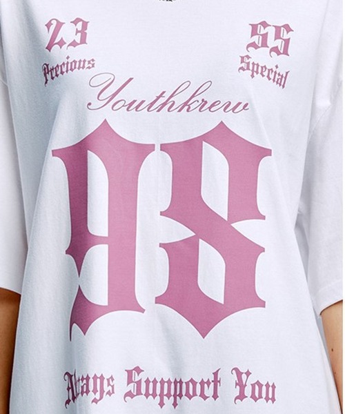 ALAND(エーランド)の「YOUTHKREW/SナンバーラウンドT 2970882(Tシャツ/カットソー・レディース・ブラック/ホワイト/チャコール・FREE)」の16枚目の写真