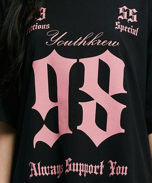 ALAND(エーランド)の「YOUTHKREW/SナンバーラウンドT 2970882(Tシャツ/カットソー・レディース・ブラック/ホワイト/チャコール・FREE)」の18枚目の写真