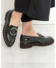 HIMIKO | 【HIMIKO】リングモチーフトラックソールローファー/631305(ローファー)