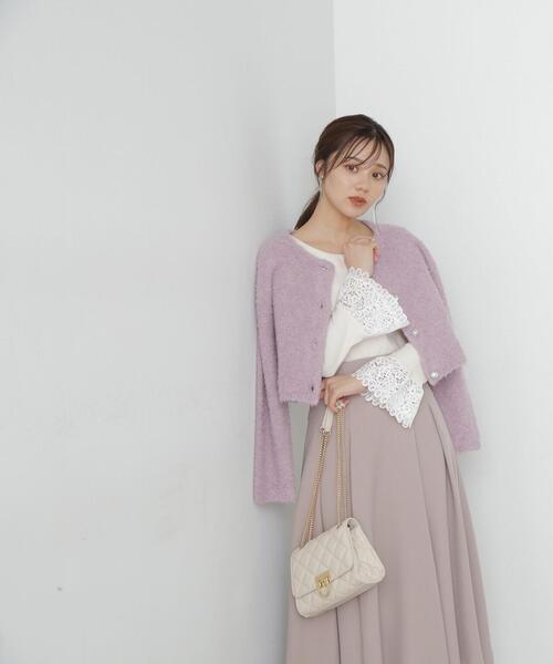 PROPORTION BODY DRESSING(プロポーションボディドレッシング)の「ケミカルレースフレアスリーブテレコ / 1213260801(Tシャツ/カットソー・レディース・オフホワイト/ブラック/グレー・MEDIUM/SMALL)」の21枚目の写真