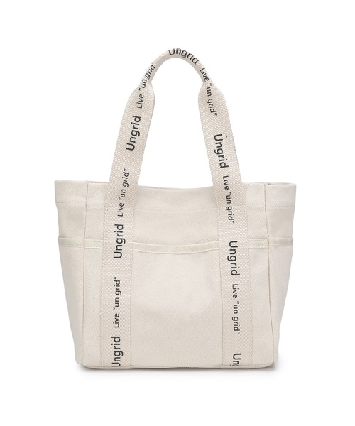 Ungrid（アングリッド）の「【Ungrid/アングリッド】キャンバス ロゴテープミニトートバッグ（トートバッグ・レディース・アイボリー/ブラック/ブラック系その他・FREE）」の16枚目の写真