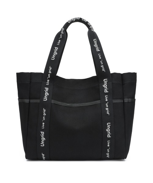 Ungrid（アングリッド）の「【Ungrid/アングリッド】キャンバス ロゴテープミニトートバッグ（トートバッグ・レディース・アイボリー/ブラック/ブラック系その他・FREE）」の13枚目の写真