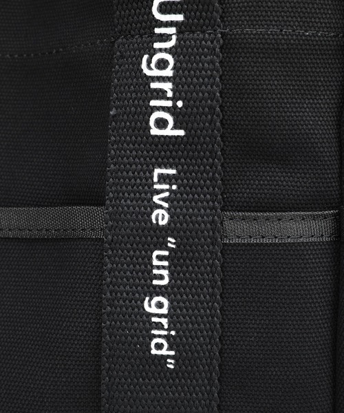 Ungrid（アングリッド）の「【Ungrid/アングリッド】キャンバス ロゴテープミニトートバッグ（トートバッグ・レディース・アイボリー/ブラック/ブラック系その他・FREE）」の9枚目の写真