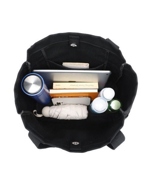 Ungrid（アングリッド）の「【Ungrid/アングリッド】キャンバス ロゴテープミニトートバッグ（トートバッグ・レディース・アイボリー/ブラック/ブラック系その他・FREE）」の4枚目の写真