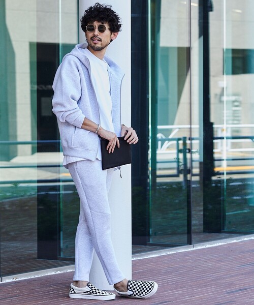 FREAK'S STORE(フリークスストア)の「限定展開 コンフォータブル テックスウェット スリムフィット ジョガーパンツ/スウェットパンツ(スウェットパンツ・メンズ・ブラック/ヘザーグレー・LARGE/MEDIUM/SMALL)」の9枚目の写真