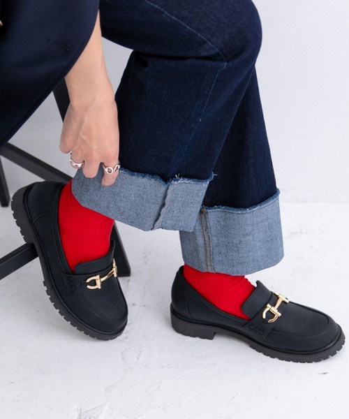 bohmal（ボマール）の「推し活カラーリブソックス（ソックス/靴下・レディース・ブルー/オレンジ/オフホワイト/イエロー/レッド/ブラック/ピンク/ライム・FREE）」の11枚目の写真