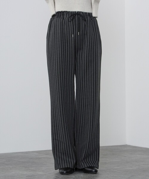 BEAMS HEART(ビームスハート)の「BEAMS HEART / ストライプ イージーパンツ(その他パンツ・レディース・ブラック/ブラウン/グレー・FREE)」の16枚目の写真