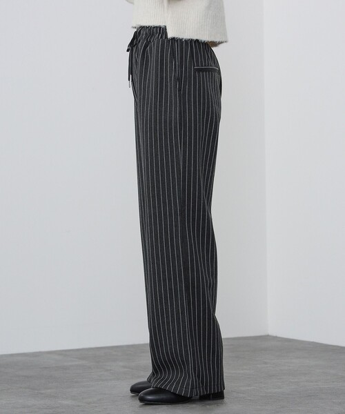 BEAMS HEART(ビームスハート)の「BEAMS HEART / ストライプ イージーパンツ(その他パンツ・レディース・ブラック/ブラウン/グレー・FREE)」の17枚目の写真