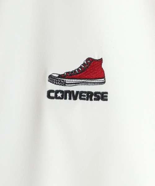 CONVERSE(コンバース)の「CONVERSE/コンバース オーバーサイズ ツイル ロゴ ワンポイント刺繍 無地 ストライプ レギュラーカラーシャツ/レディース メンズ(シャツ/ブラウス・メンズ・ブラック系その他/ブルー系その他/ホワイト/チャコール・M/LL/L)」の15枚目の写真