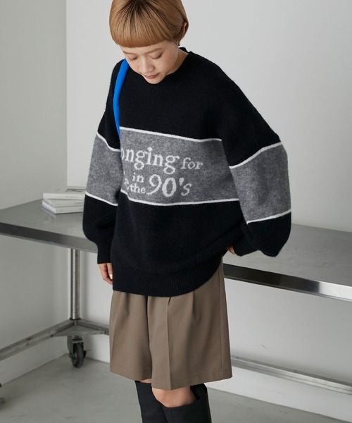 SANSEA プルオーバー forksy.】ロゴニットプルオーバー forksy.│MONO-MART [モノマート