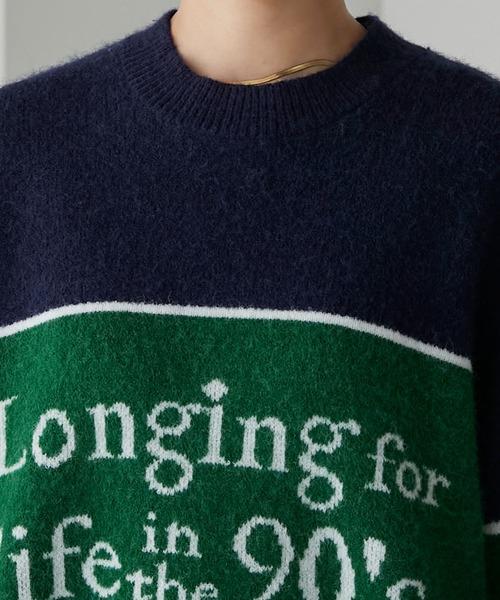 forksy.】ロゴニットプルオーバー forksy.│MONO-MART [モノマート