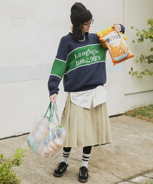 forksy.】ロゴニットプルオーバー forksy.│MONO-MART [モノマート