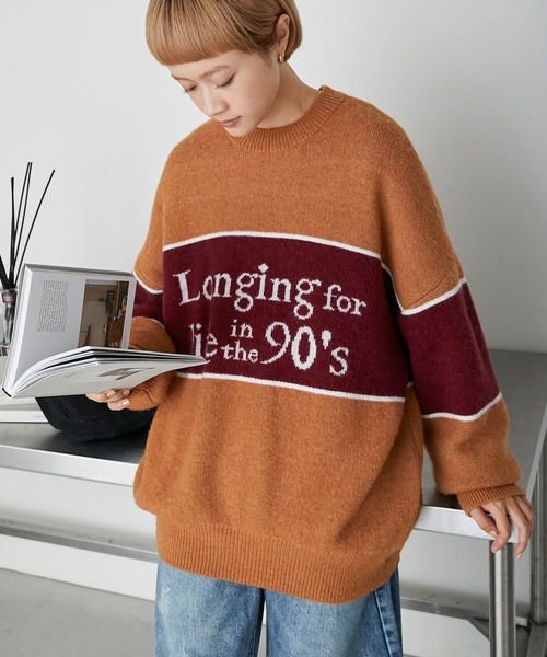 forksy.】ロゴニットプルオーバー forksy.│MONO-MART [モノマート