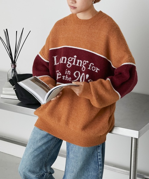 forksy.】ロゴニットプルオーバー forksy.│MONO-MART [モノマート