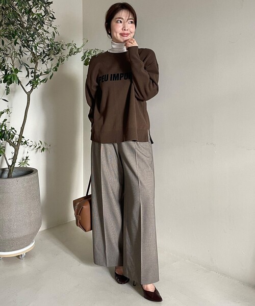 新色追加/洗える】コットンカシミヤ タートルネックカットソー