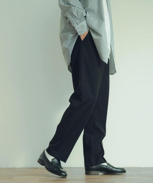 ITEMS URBANRESEARCH（アイテムズ アーバンリサーチ）の「ストレッチ×ウォッシャブル裏キモウスラックス（その他パンツ・メンズ・ベージュ/ブラック/チェック/グリーン・SMALL/MEDIUM/LARGE）」の5枚目の写真