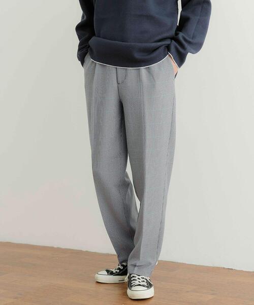 ITEMS URBANRESEARCH（アイテムズ アーバンリサーチ）の「ストレッチ×ウォッシャブル裏キモウスラックス（その他パンツ・メンズ・ベージュ/ブラック/チェック/グリーン・SMALL/MEDIUM/LARGE）」の17枚目の写真