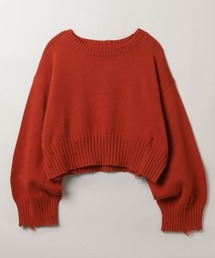 JEANASIS | 12Gダメージショートプルオーバー/983129(ニット/セーター)