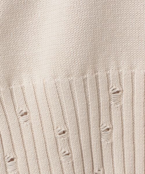 JEANASIS（ジーナシス）の「12Gダメージショートプルオーバー/983129（ニット/セーター・レディース・アイボリー/レッド/ブラック系その他・FREE）」の16枚目の写真