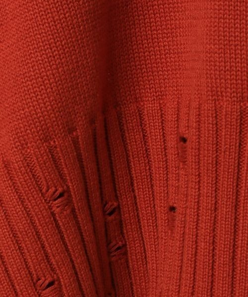 JEANASIS（ジーナシス）の「12Gダメージショートプルオーバー/983129（ニット/セーター・レディース・アイボリー/レッド/ブラック系その他・FREE）」の17枚目の写真