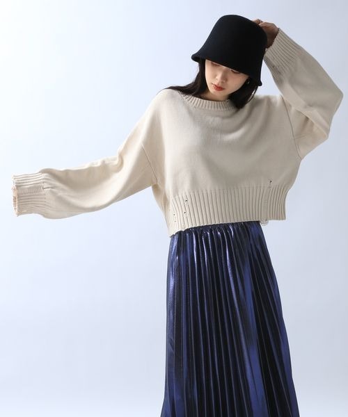 JEANASIS（ジーナシス）の「12Gダメージショートプルオーバー/983129